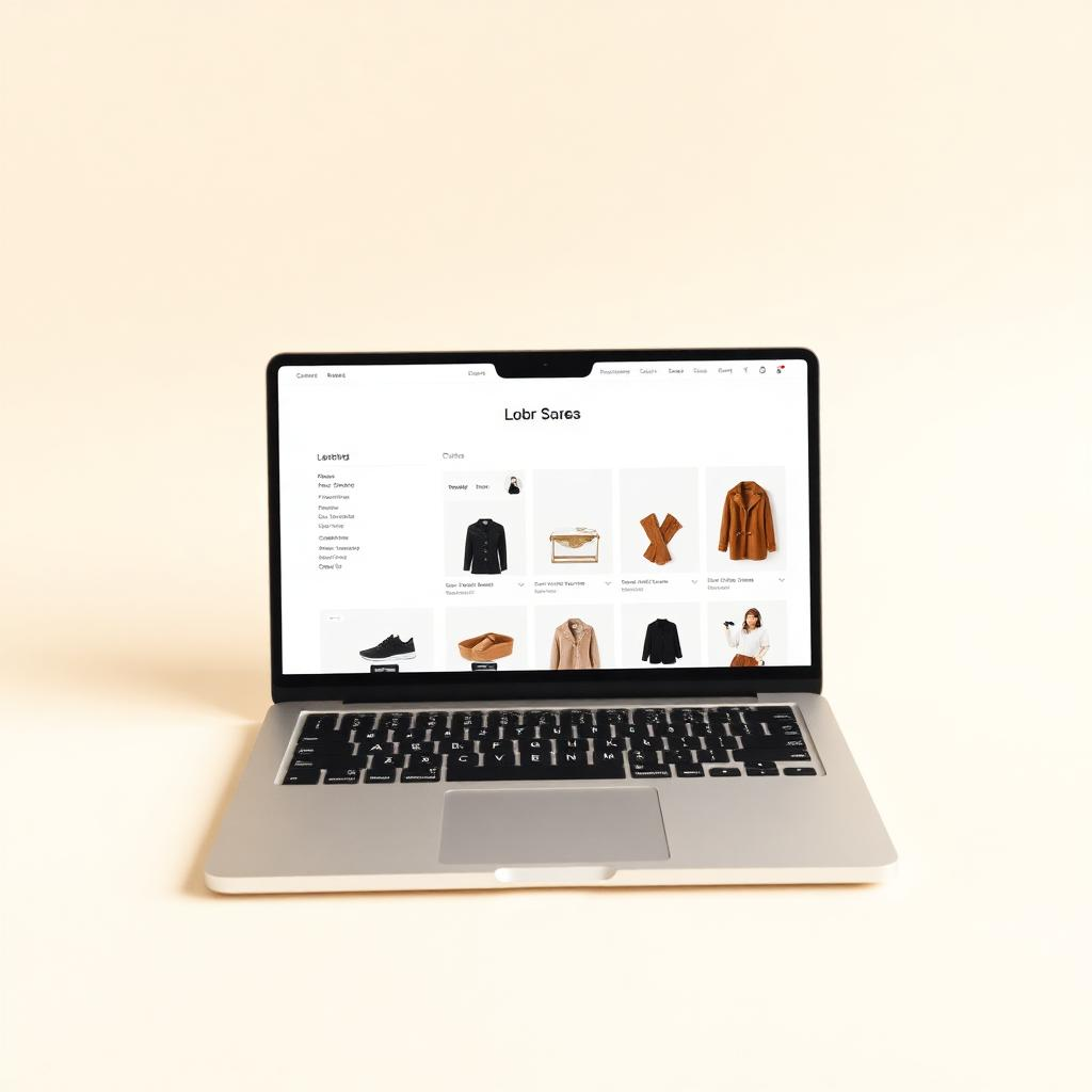 Mockup do site Deiah Rosa Closet